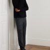 Tapered Wool Trousers - OU Tapered Wool Trousers - OU