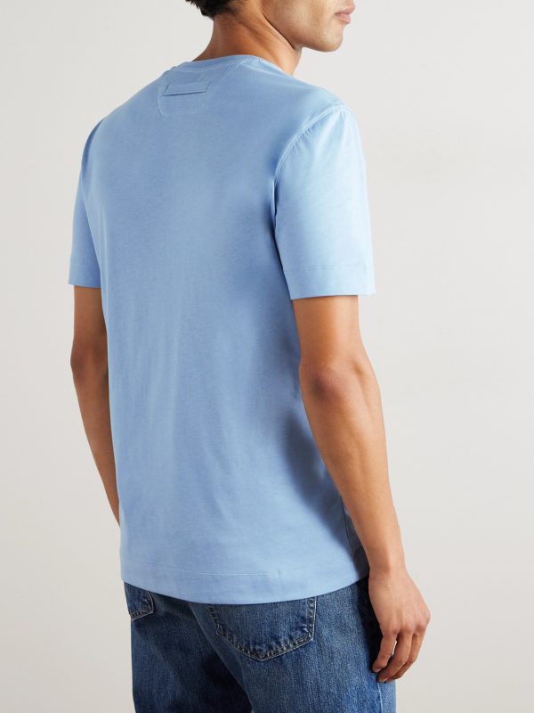Logo-Embroidered Cotton-Jersey T-Shirt - BK Logo-Embroidered Cotton-Jersey T-Shirt - BK