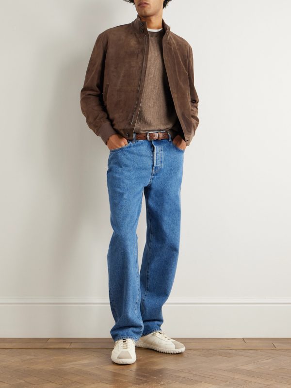 Suede Blouson Jacket - OU Suede Blouson Jacket - OU