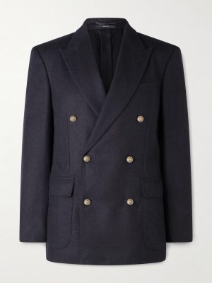 Double-Breasted Cashmere Blazer