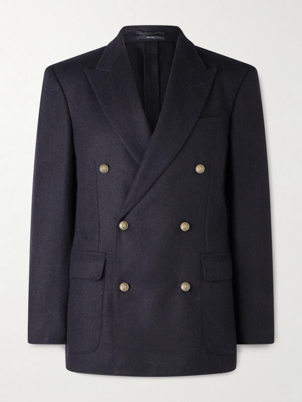 Double-Breasted Cashmere Blazer Double-Breasted Cashmere Blazer