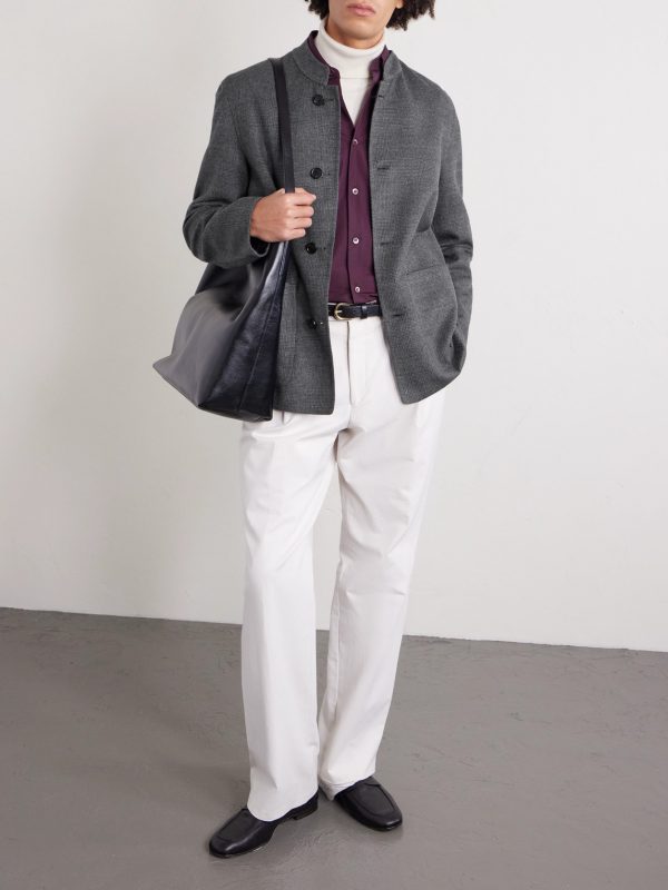 Reversible Wool-Blend Jacket - OU Reversible Wool-Blend Jacket - OU