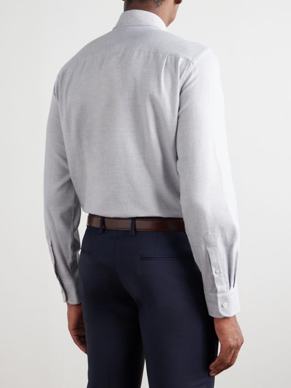 Brushed-Cotton Shirt - BK Brushed-Cotton Shirt - BK
