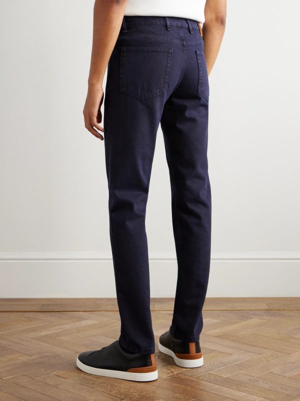 Roccia Straight-Leg Cotton Trousers - BK Roccia Straight-Leg Cotton Trousers - BK