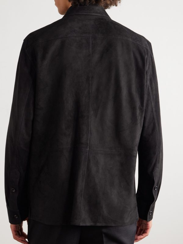 Barron Suede Overshirt - BK