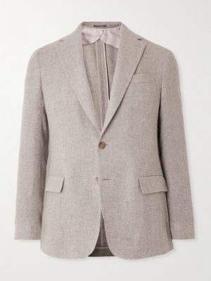 Hadley Slim-Fit Basketweave Cashmere Blazer Hadley Slim-Fit Basketweave Cashmere Blazer
