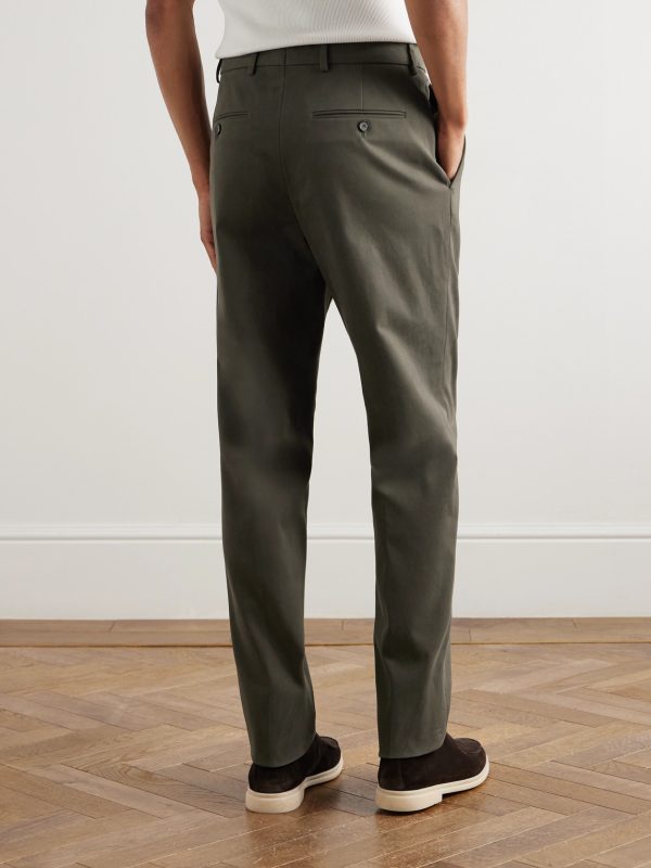 Jarno Austin Straight-Leg Stretch-Cotton Twill Trousers - BK Jarno Austin Straight-Leg Stretch-Cotton Twill Trousers - BK