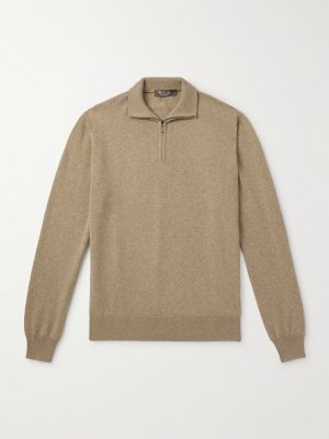 Slim-Fit Baby Cashmere Half-Zip Sweater Slim-Fit Baby Cashmere Half-Zip Sweater