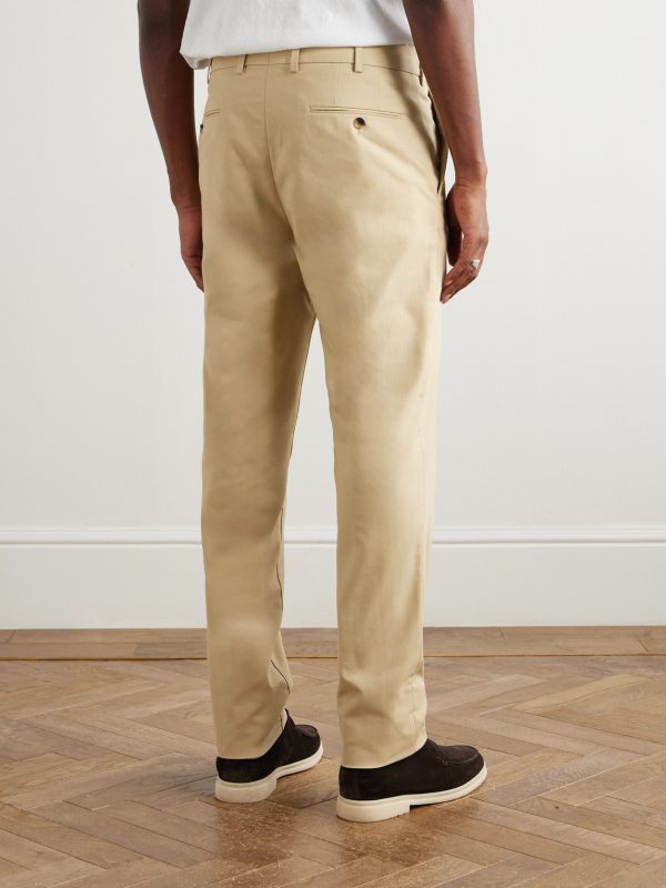 Carlo Hyannis Tapered Cotton-Blend Trousers - BK Carlo Hyannis Tapered Cotton-Blend Trousers - BK