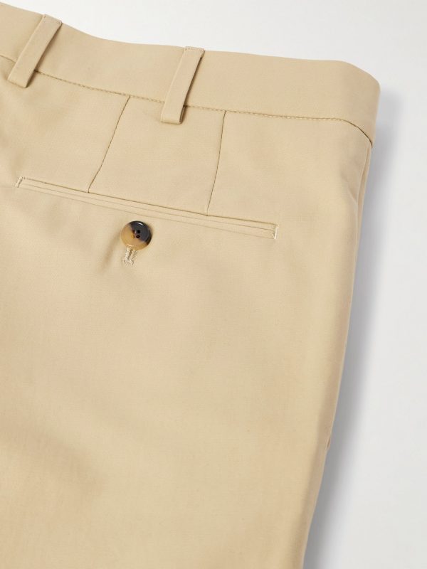 Carlo Hyannis Tapered Cotton-Blend Trousers - CU Carlo Hyannis Tapered Cotton-Blend Trousers - CU
