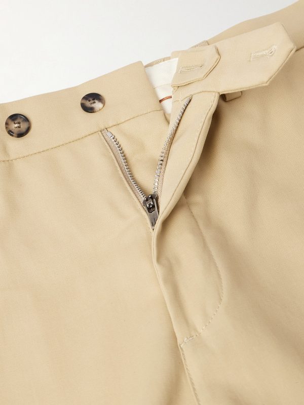 Carlo Hyannis Tapered Cotton-Blend Trousers - E1 Carlo Hyannis Tapered Cotton-Blend Trousers - E1