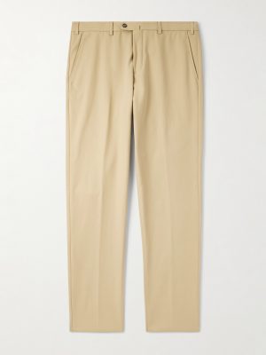 Carlo Hyannis Tapered Cotton-Blend Trousers Carlo Hyannis Tapered Cotton-Blend Trousers