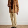Carlo Hyannis Tapered Cotton-Blend Trousers - OU Carlo Hyannis Tapered Cotton-Blend Trousers - OU
