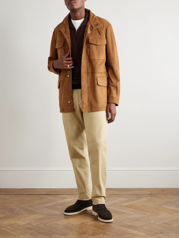 Carlo Hyannis Tapered Cotton-Blend Trousers - OU Carlo Hyannis Tapered Cotton-Blend Trousers - OU
