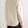 Elia Button Down-Collar Checked Cotton Shirt - BK