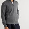 Cashmere Zip-Up Sweater - FR