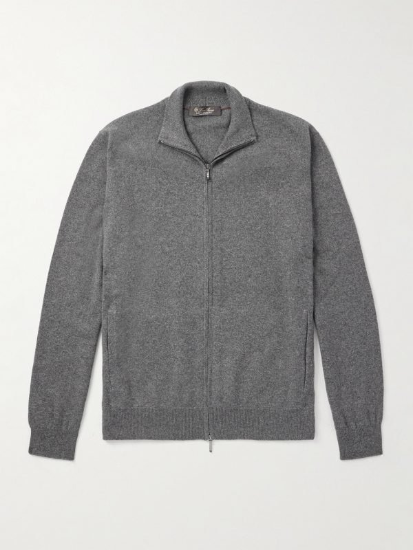 Cashmere Zip-Up Sweater