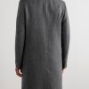 John Cashmere and Linen-Blend Coat - BK John Cashmere and Linen-Blend Coat - BK