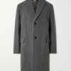 John Cashmere and Linen-Blend Coat John Cashmere and Linen-Blend Coat