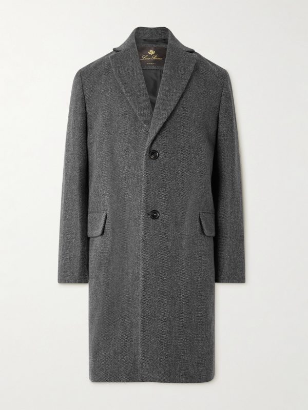 John Cashmere and Linen-Blend Coat John Cashmere and Linen-Blend Coat