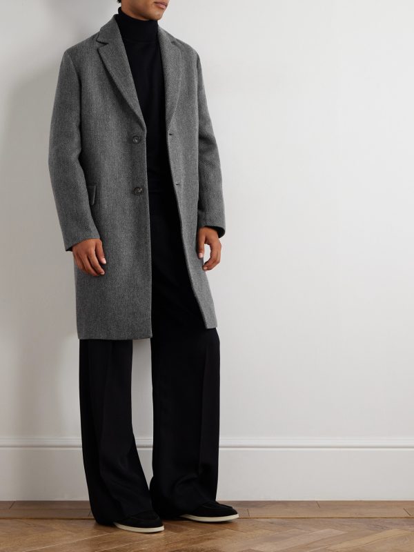 John Cashmere and Linen-Blend Coat - OU John Cashmere and Linen-Blend Coat - OU