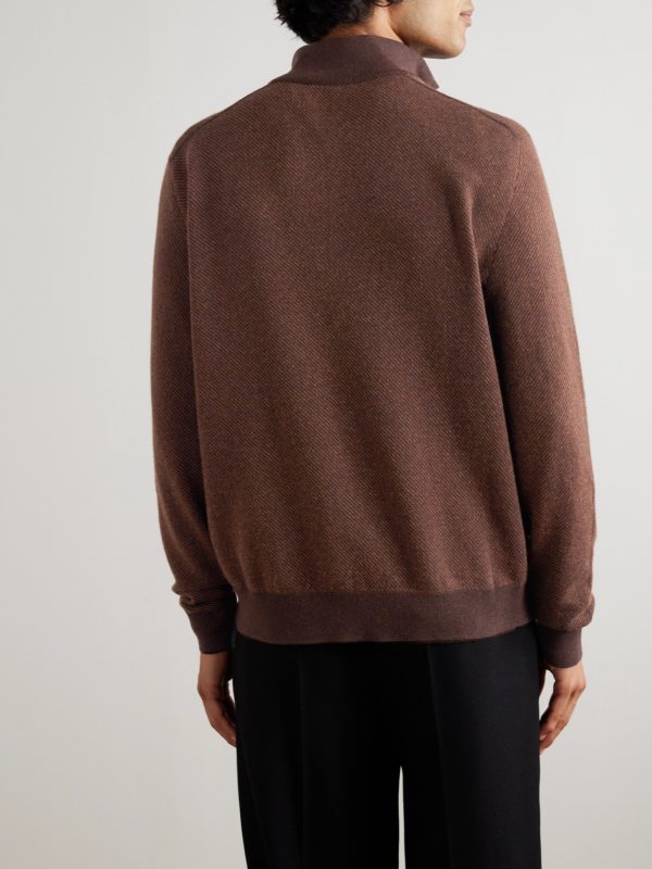 Roadster Cashmere Half-Zip Sweater - BK Roadster Cashmere Half-Zip Sweater - BK