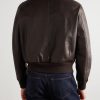 Leather Bomber Jacket - BK