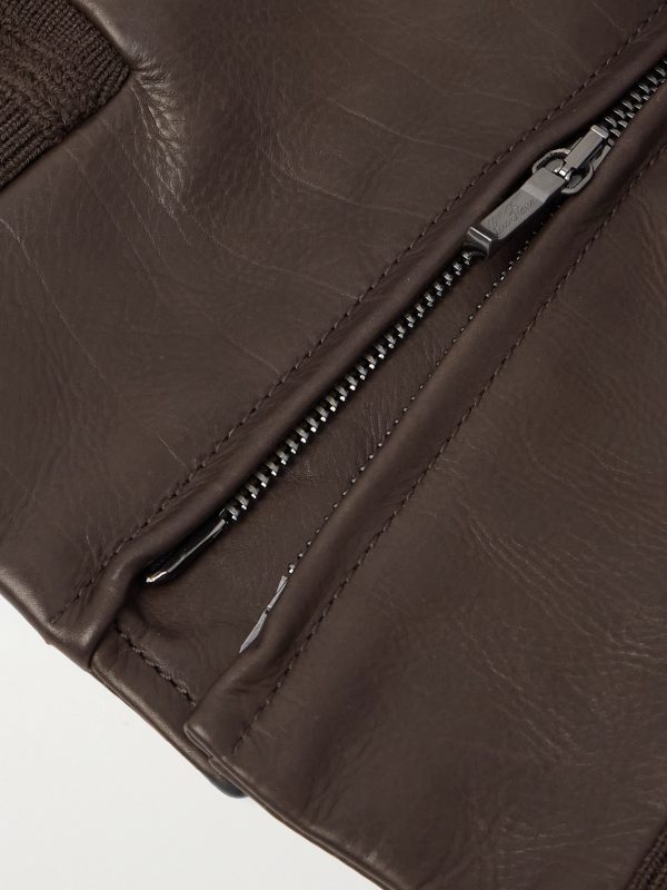 Leather Bomber Jacket - E1