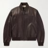 Leather Bomber Jacket