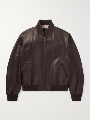 Leather Bomber Jacket Leather Bomber Jacket