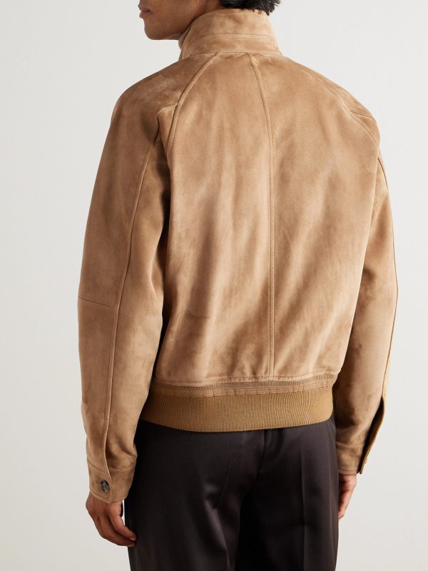 Novak Suede Bomber Jacket - BK Novak Suede Bomber Jacket - BK