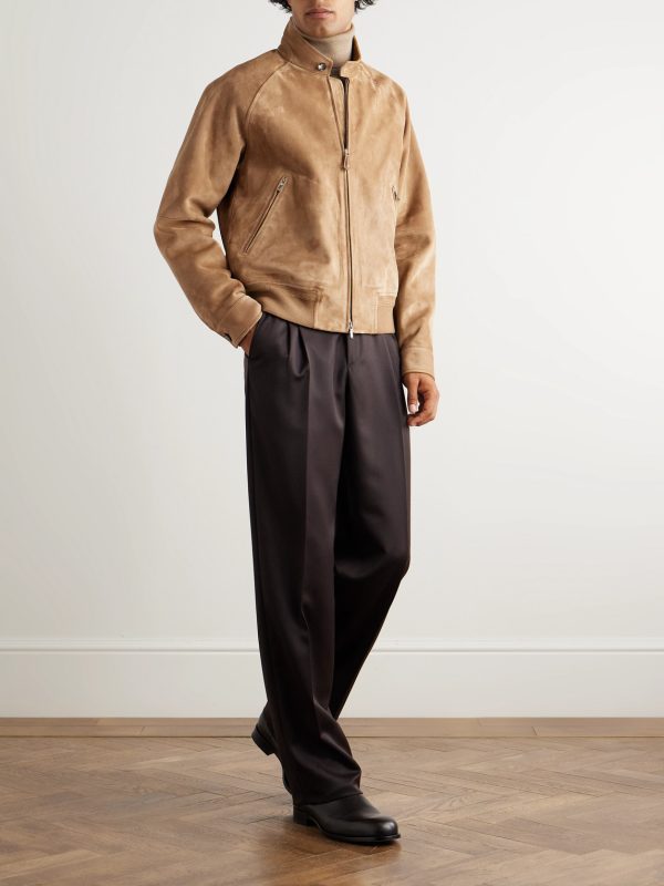 Novak Suede Bomber Jacket - OU Novak Suede Bomber Jacket - OU