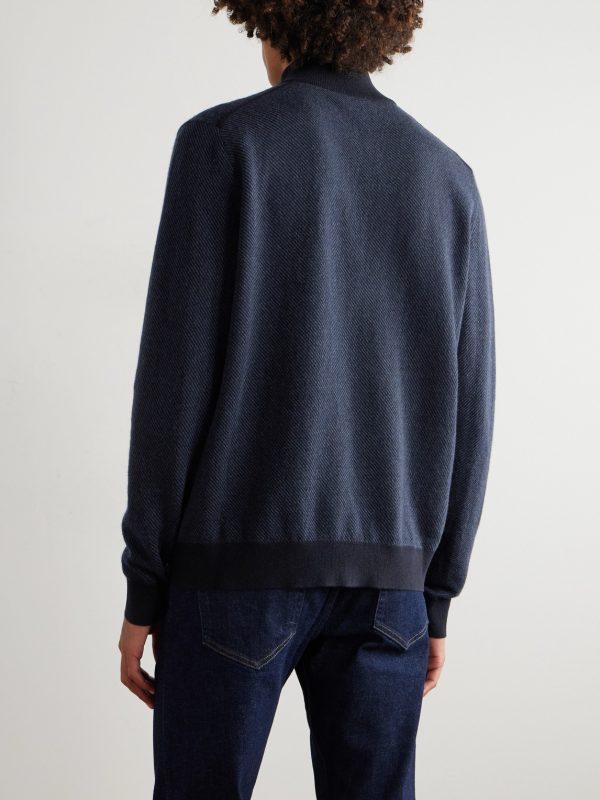 Roadster Cashmere Half-Zip Sweater - BK Roadster Cashmere Half-Zip Sweater - BK