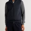 Slim-Fit Reversible Storm System® WindWish™ Twill and Wool Gilet - FR