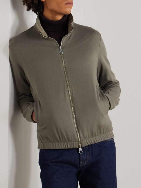 Reversible Windmate® Storm System® Nylon and Cashmere Blouson Jacket - E2 Reversible Windmate® Storm System® Nylon and Cashmere Blouson Jacket - E2