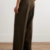 Hubert Pleated Wool and Cashmere-Blend Wide-Leg Trousers - BK Hubert Pleated Wool and Cashmere-Blend Wide-Leg Trousers - BK