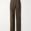 Hubert Pleated Wool and Cashmere-Blend Wide-Leg Trousers Hubert Pleated Wool and Cashmere-Blend Wide-Leg Trousers