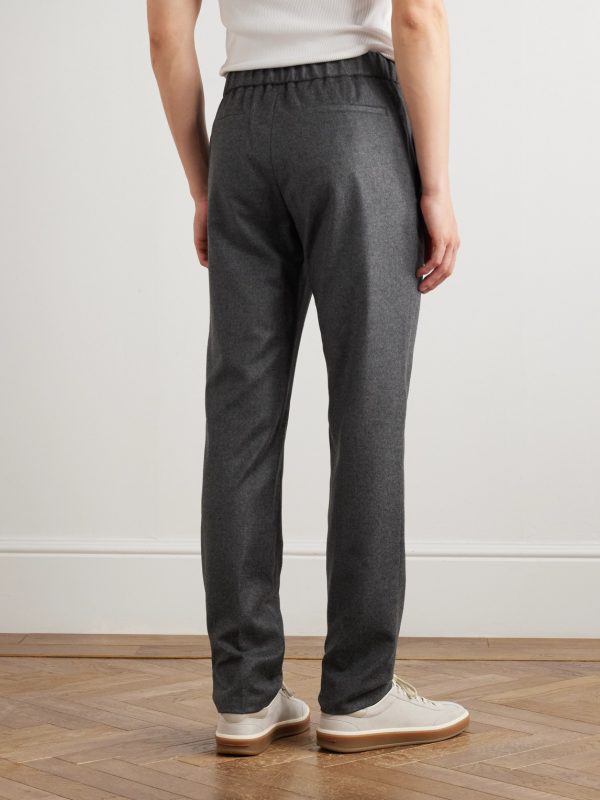 Leisure City Slim-Fit Virgin Wool and Cashmere-Blend Trousers - BK Leisure City Slim-Fit Virgin Wool and Cashmere-Blend Trousers - BK