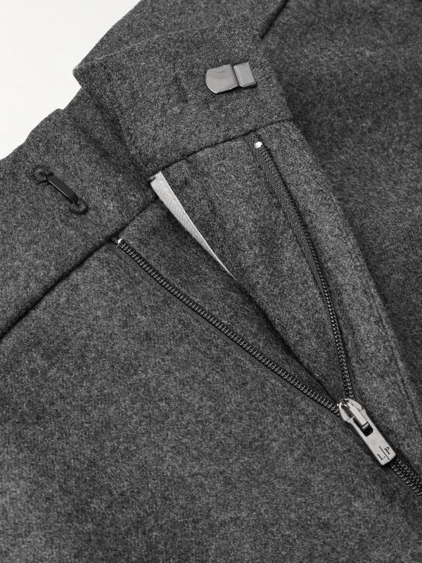 Leisure City Slim-Fit Virgin Wool and Cashmere-Blend Trousers - E1 Leisure City Slim-Fit Virgin Wool and Cashmere-Blend Trousers - E1
