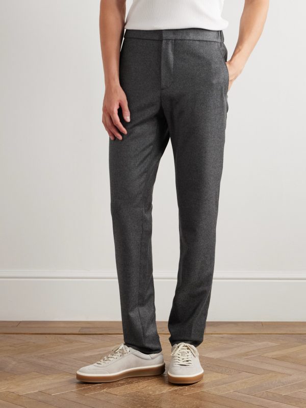 Leisure City Slim-Fit Virgin Wool and Cashmere-Blend Trousers - FR Leisure City Slim-Fit Virgin Wool and Cashmere-Blend Trousers - FR