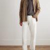 Jacquard-Knit Wool and Silk-Blend Polo Shirt - OU Jacquard-Knit Wool and Silk-Blend Polo Shirt - OU