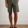 Jarno Straight-Leg Stretch-Cotton Bermuda Shorts - FR