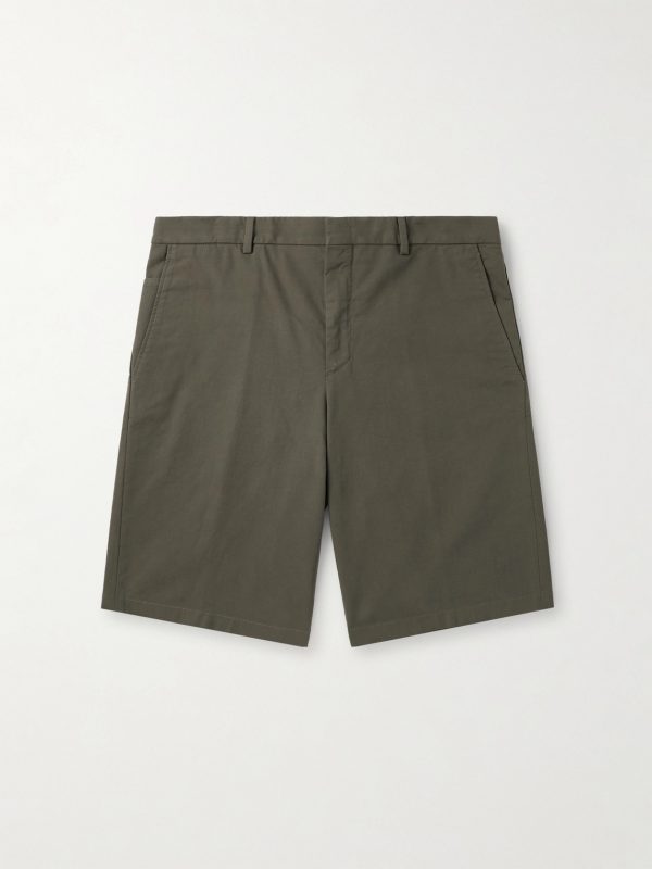 Jarno Straight-Leg Stretch-Cotton Bermuda Shorts