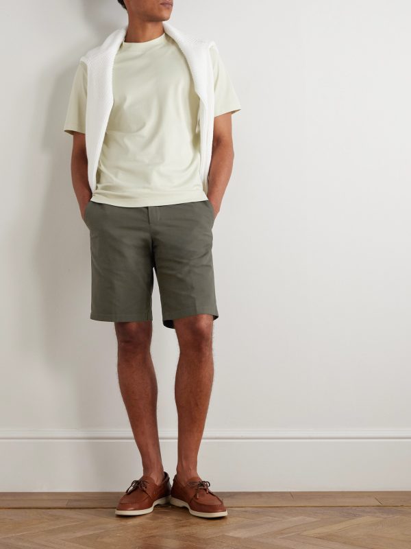 Jarno Straight-Leg Stretch-Cotton Bermuda Shorts - OU