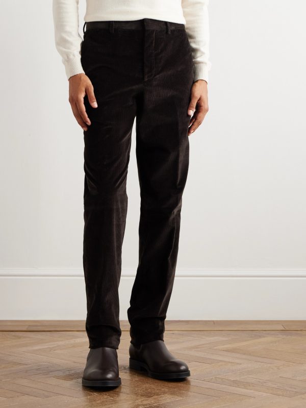 Jarno Hamptons Straight-Leg Cotton-Corduroy Trousers - FR Jarno Hamptons Straight-Leg Cotton-Corduroy Trousers - FR