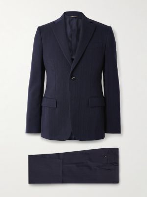 International Pinstriped Virgin Wool Suit International Pinstriped Virgin Wool Suit