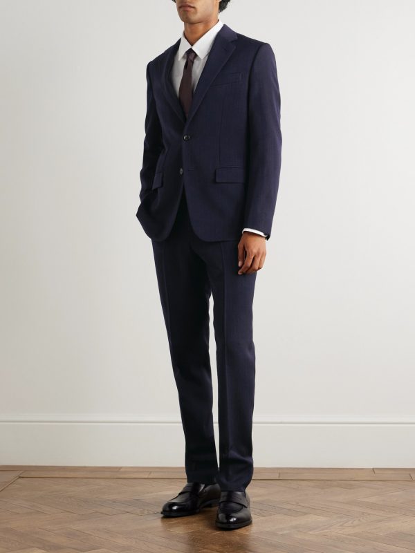 International Pinstriped Virgin Wool Suit - OU International Pinstriped Virgin Wool Suit - OU