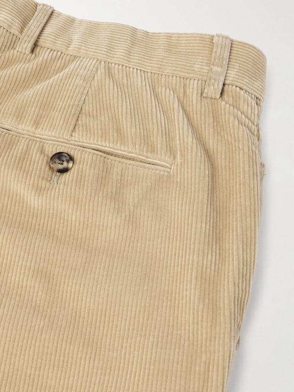 Jarno Hamptons Straight-Leg Cotton-Corduroy Trousers - CU