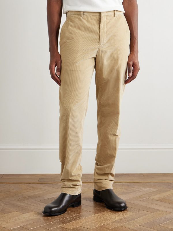 Jarno Hamptons Straight-Leg Cotton-Corduroy Trousers - FR