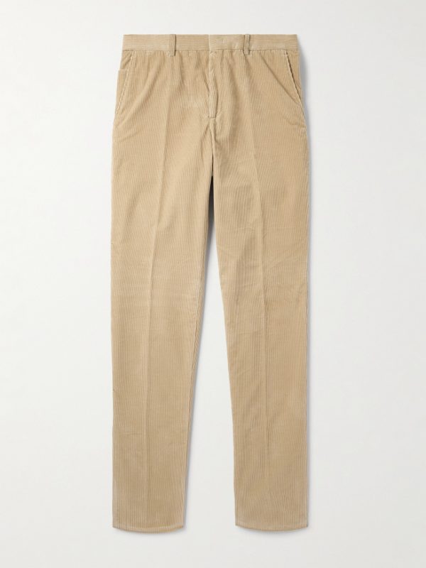 Jarno Hamptons Straight-Leg Cotton-Corduroy Trousers